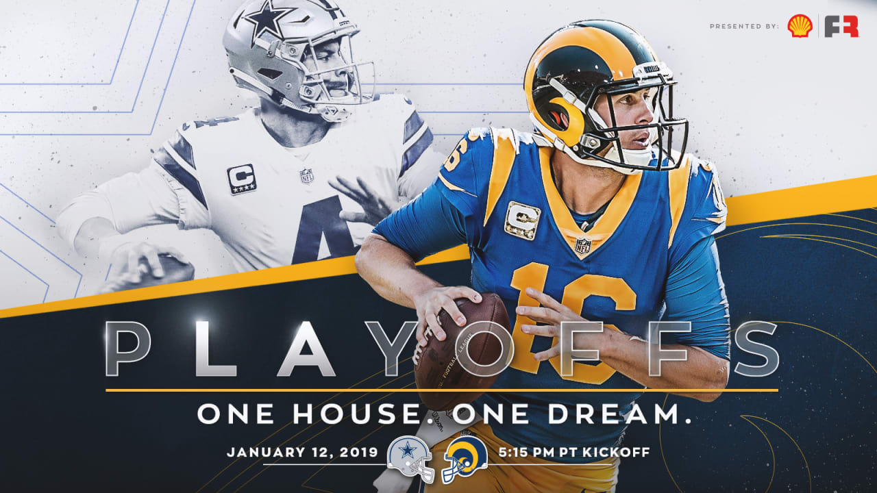 LA Rams vs. Dallas Cowboys divisional playoff 2nd half live