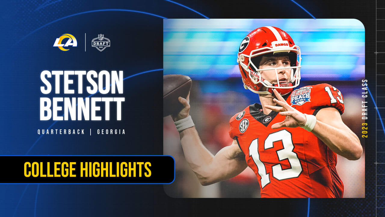 New Los Angeles Rams quarterback Stetson Bennett's best plays at Georgia
