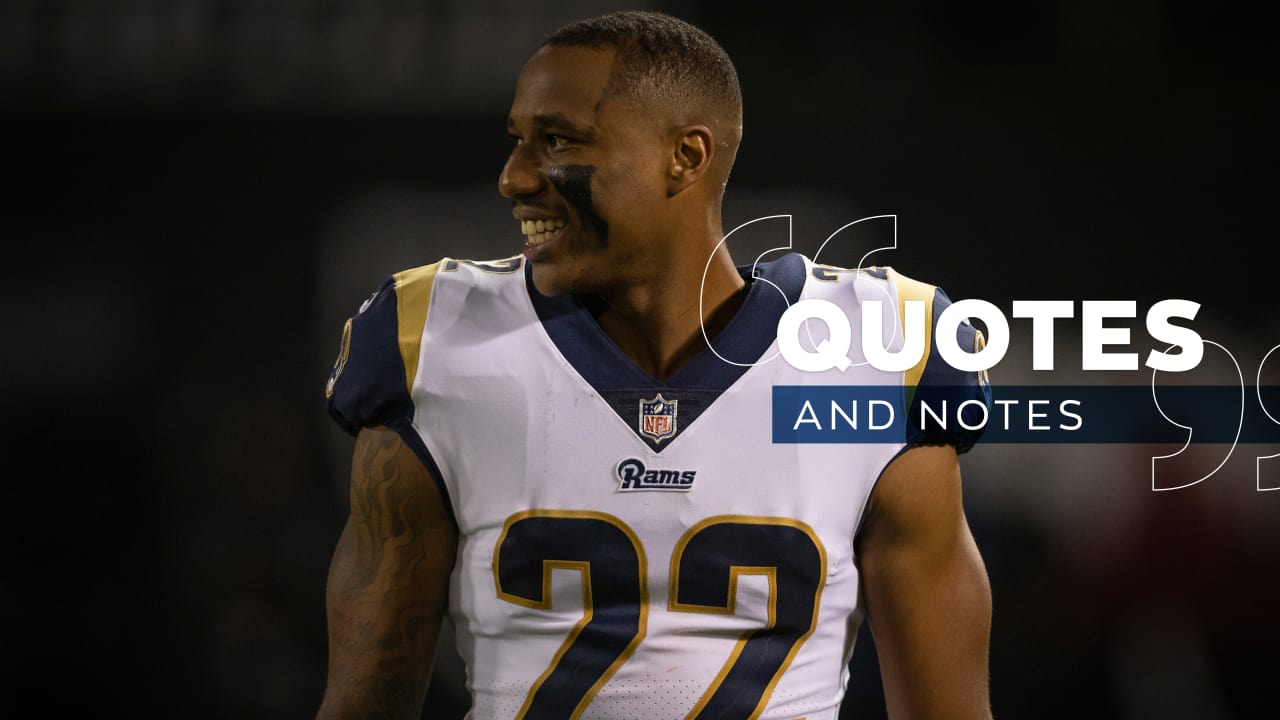 Quotes & Notes 9/14/18: Marcus Peters is “Just Having Fun”