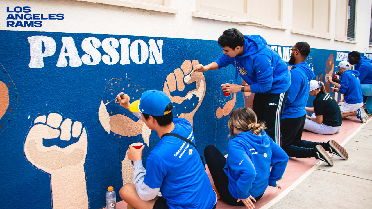 COMMUNITY PHOTOS: Rams spark renewed energy at local high school through  City Year beautification project