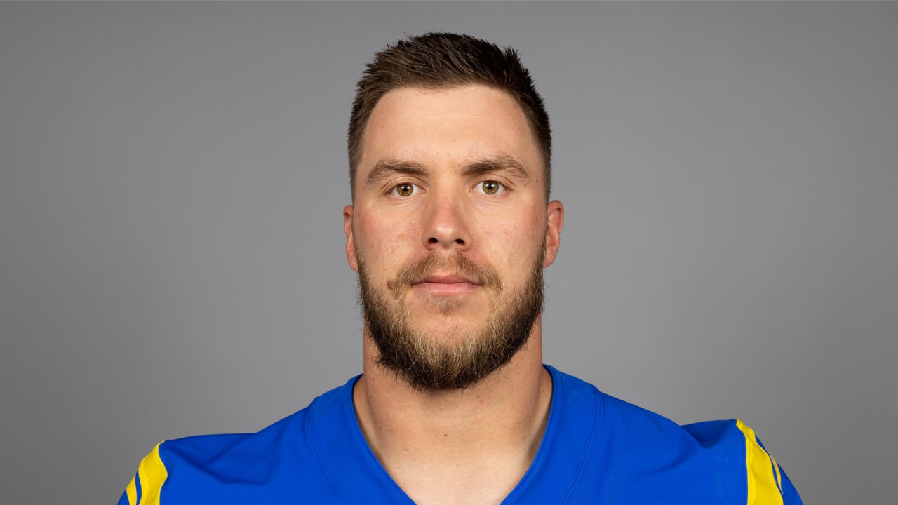 Offensive lineman John Williams of the Los Angeles Rams looks on