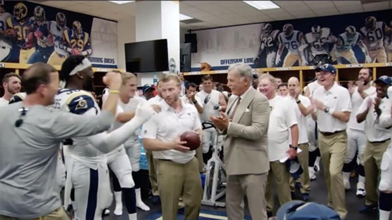 Watch: Puka Nacua makes mad dash to locker room to accept game ball after  Rams win