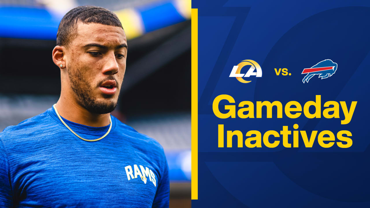 Cornerback Derion Kendrick, wide receiver Van Jefferson and wide receiver  Lance McCutcheon among Rams' inactives for 2022 season opener vs. Bills