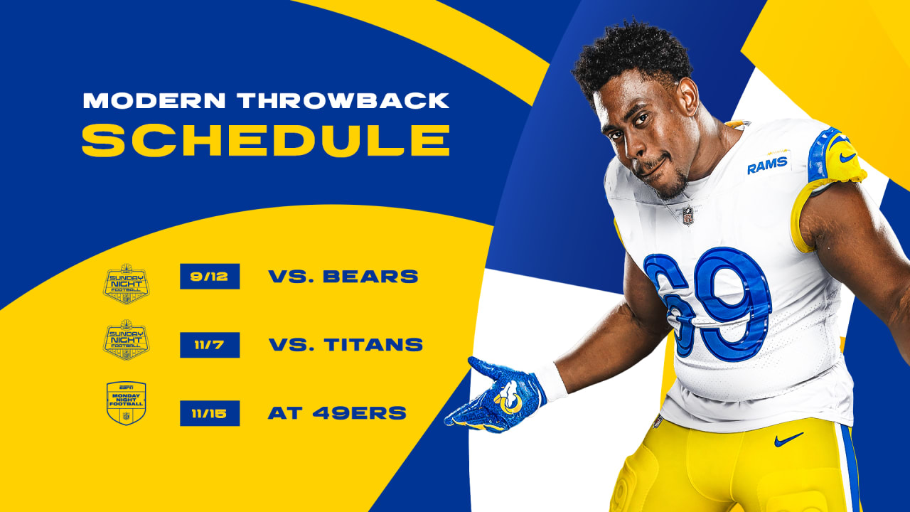 Rams 2022 uniform schedule: LA's jersey choice for every game