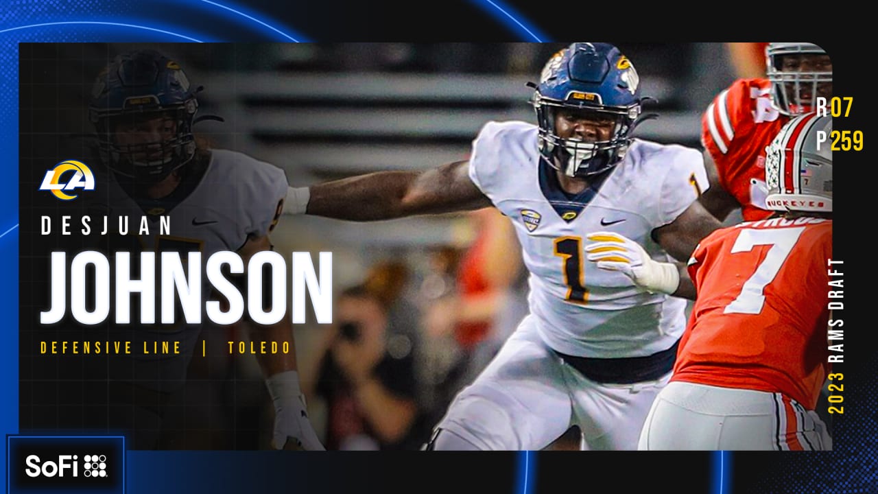 Desjuan Johnson Selected in Seventh Round of NFL Draft by the LA Rams -  University of Toledo Athletics