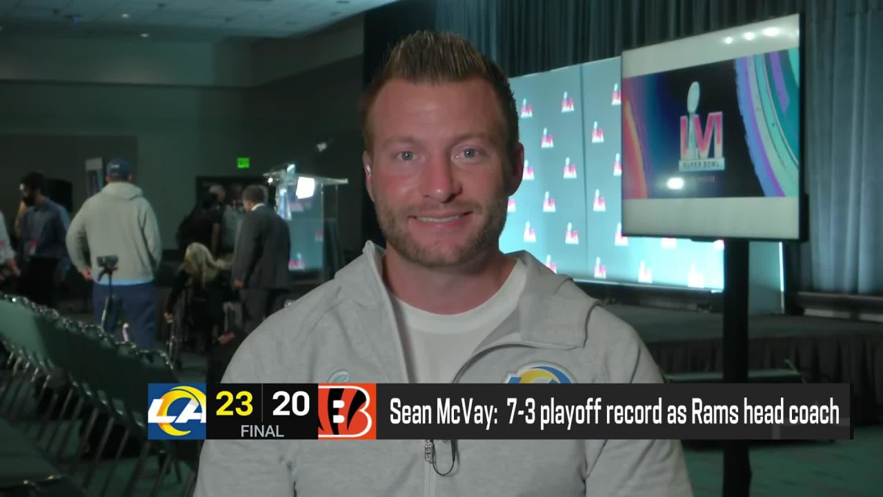 Super Bowl LVI: Sean McVay after win over Cincinnati Bengals 