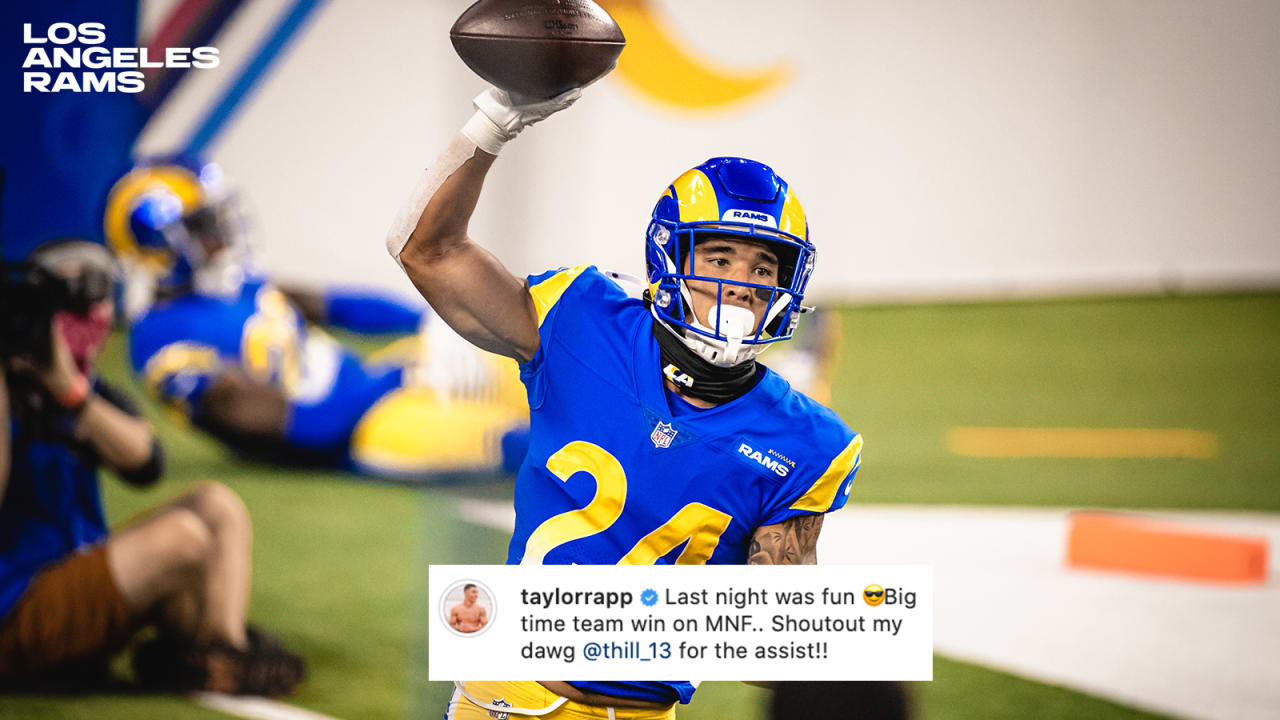 PHOTOS: Rams players react to Monday Night Football win