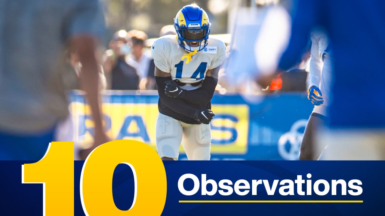 Training Camp Observations Day 10