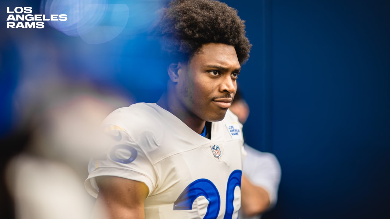 Jalen Ramsey of the Los Angeles Rams sits on the bench during a 31-10  News Photo - Getty Images