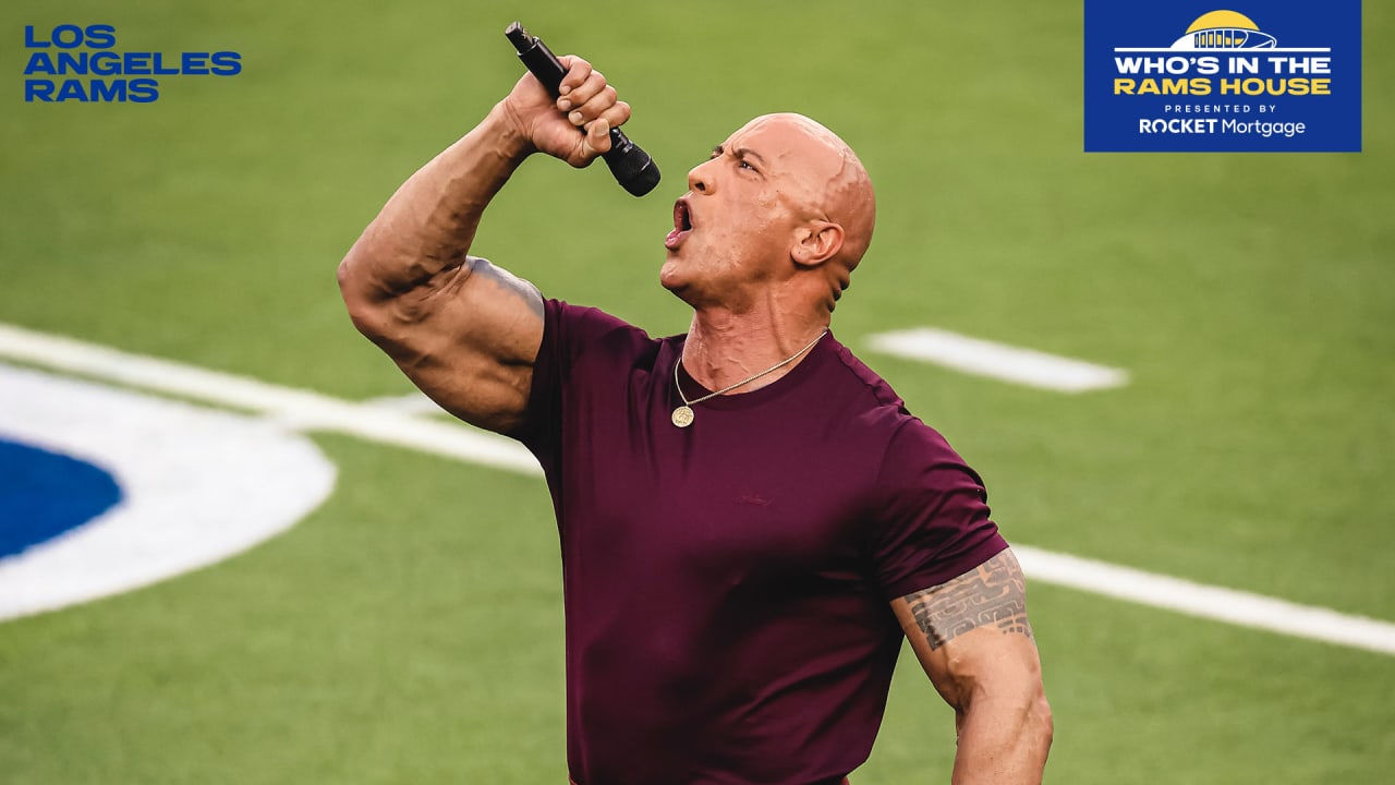 CELEBRITY PHOTOS: Dwayne 'The Rock' Johnson, The Weeknd, Drake & more visit  SoFi Stadium for Super Bowl LVI