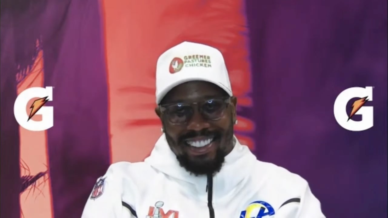 Rams OLB Von Miller on returning to Super Bowl, playing alongside players like Aaron Donald and Leonard Floyd