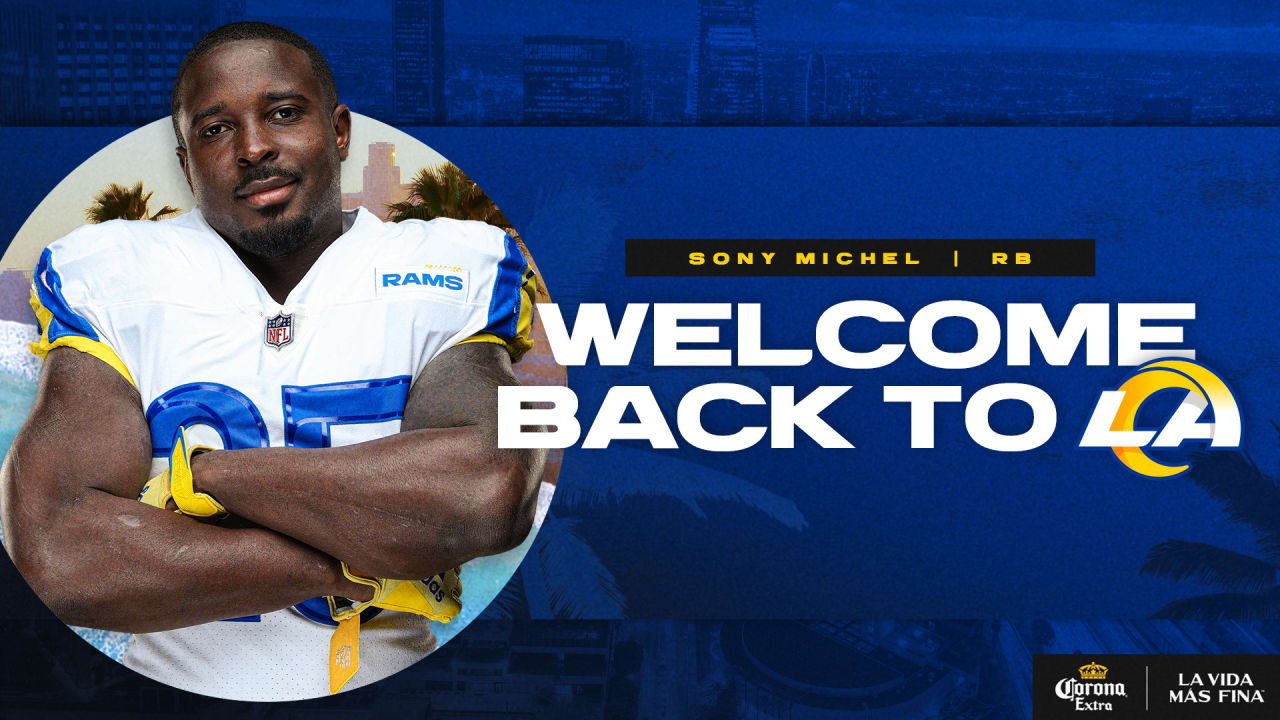 Running back Sony Michel re-signs with the Los Angeles Rams - The San Diego  Union-Tribune