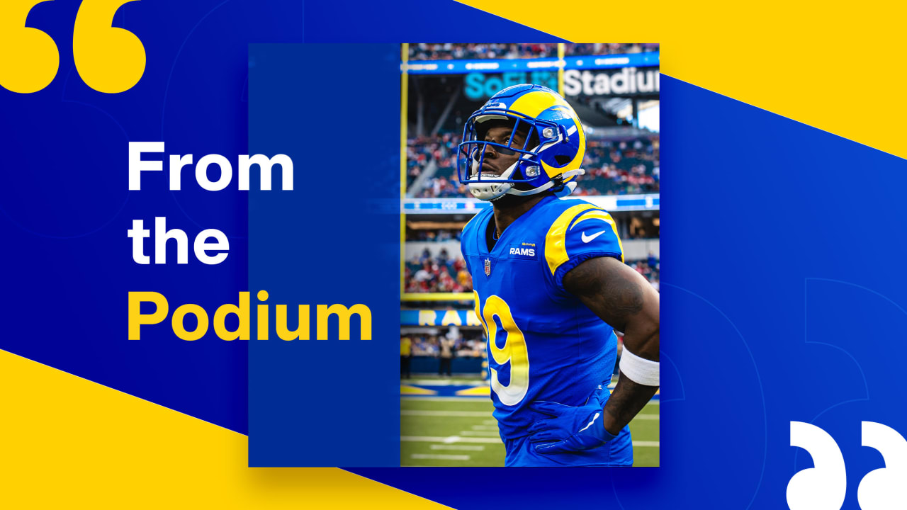 From the Podium: Best of Thursday's Super Bowl LVI Rams press conferences