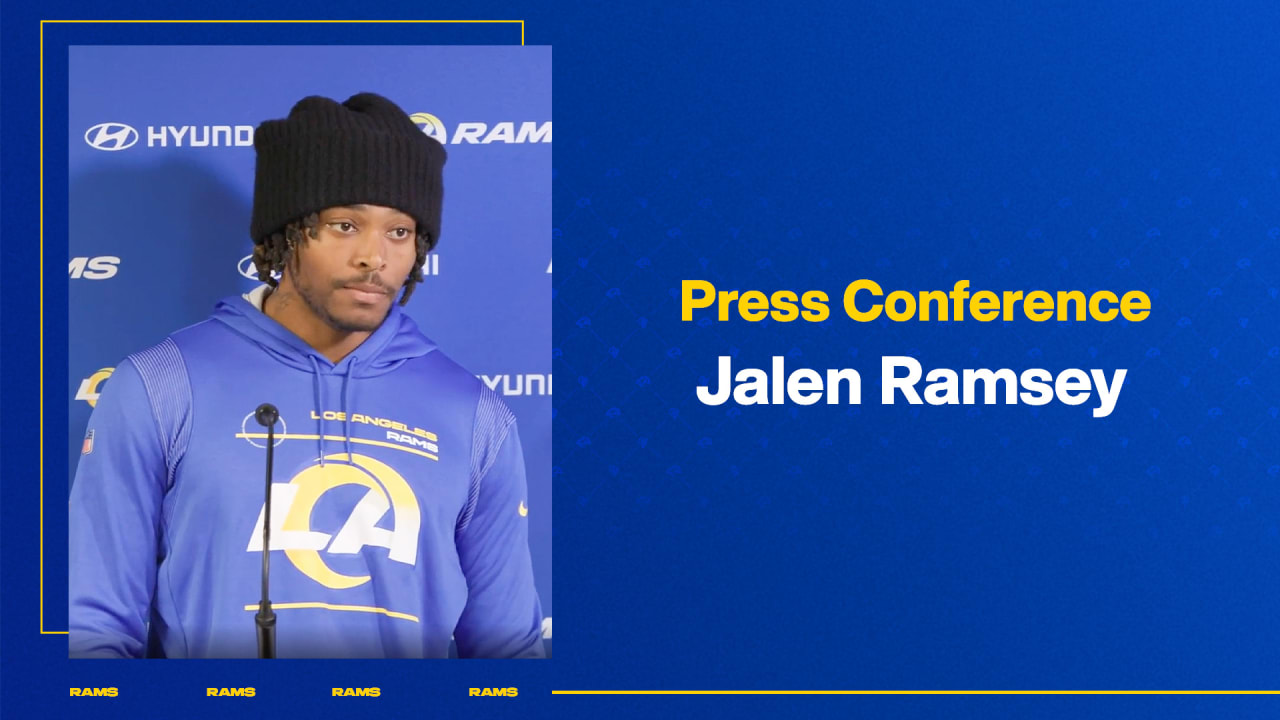 Rams defensive back Jalen Ramsey talks quarterback Tom Brady and