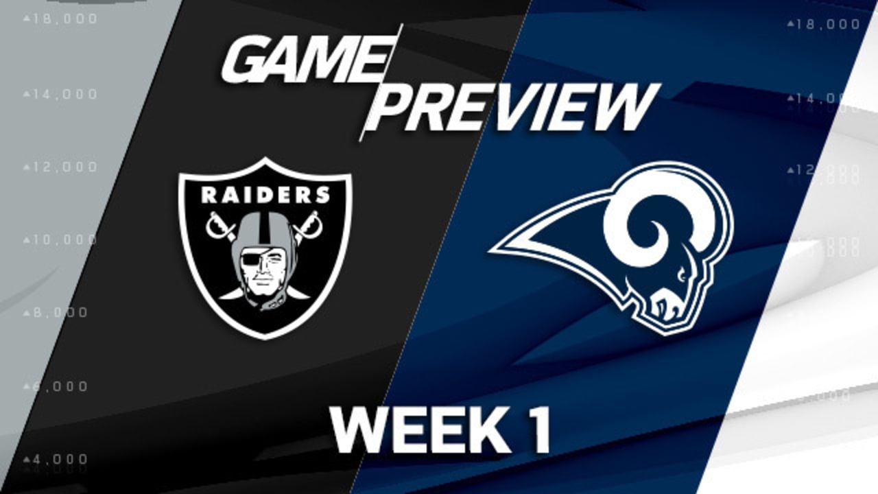 Raiders vs. Rams Week 1 Preview