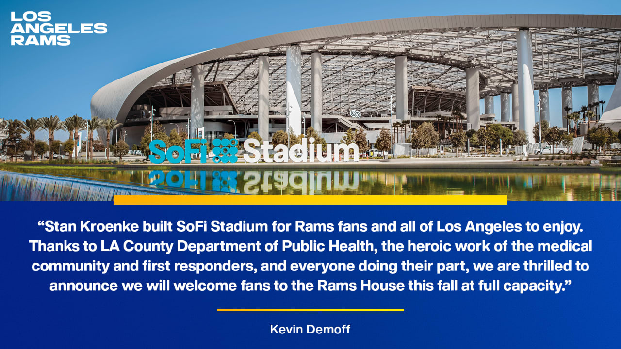 L.A. Rams Plan For Full-Capacity Crowds At SoFi Stadium This