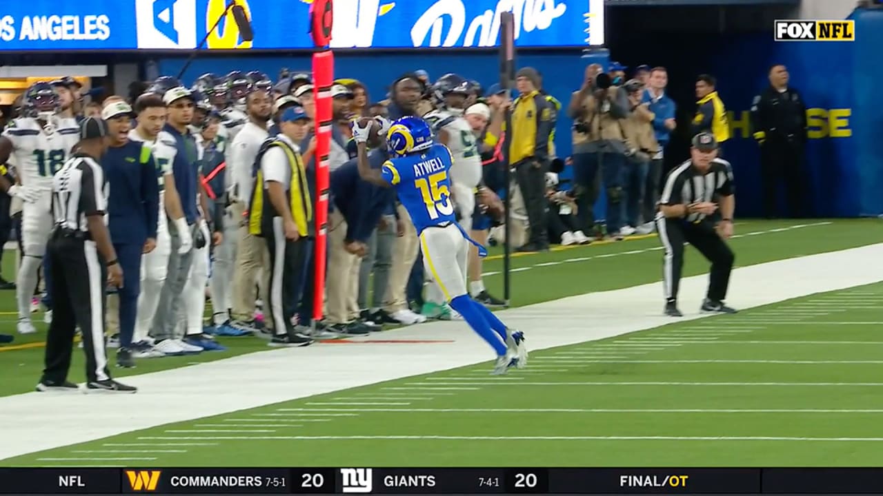 Rams wide receiver Tutu Atwell hauls in first career touchdown in Week 11  vs. Saints