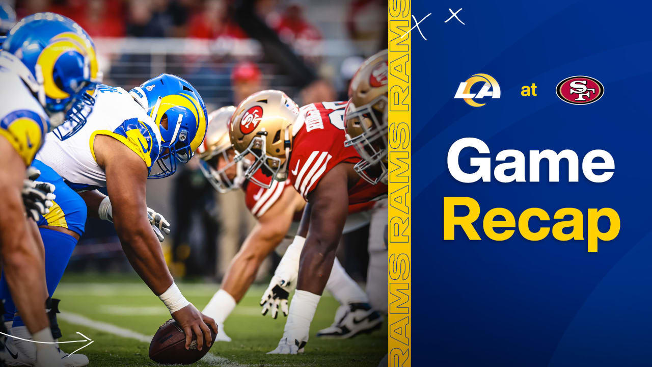 Game Recap Los Angeles Rams fall to San Francisco 49ers 249 on Monday