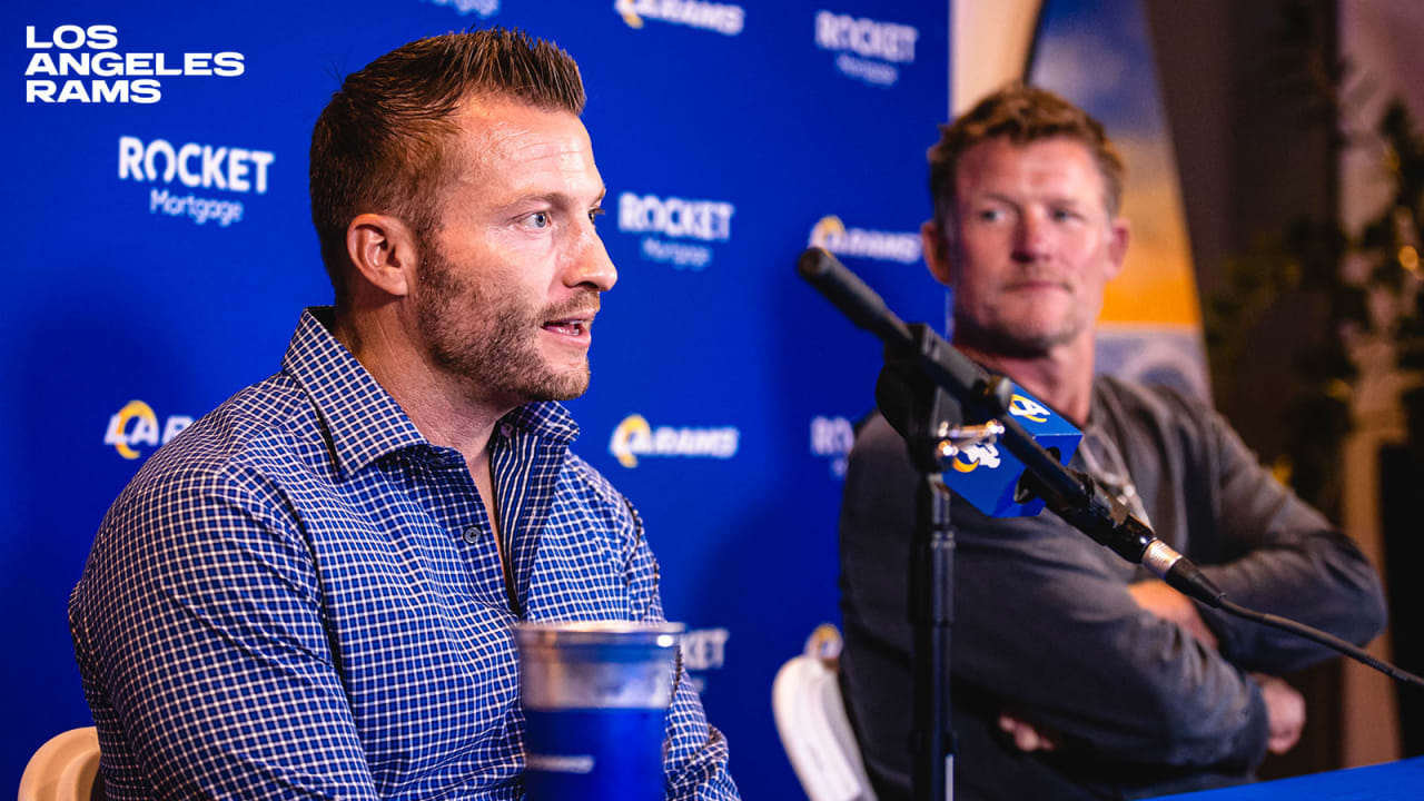 GM Les Snead, head coach Sean McVay discuss 2022 NFL Draft Day 1, preview  Day 2