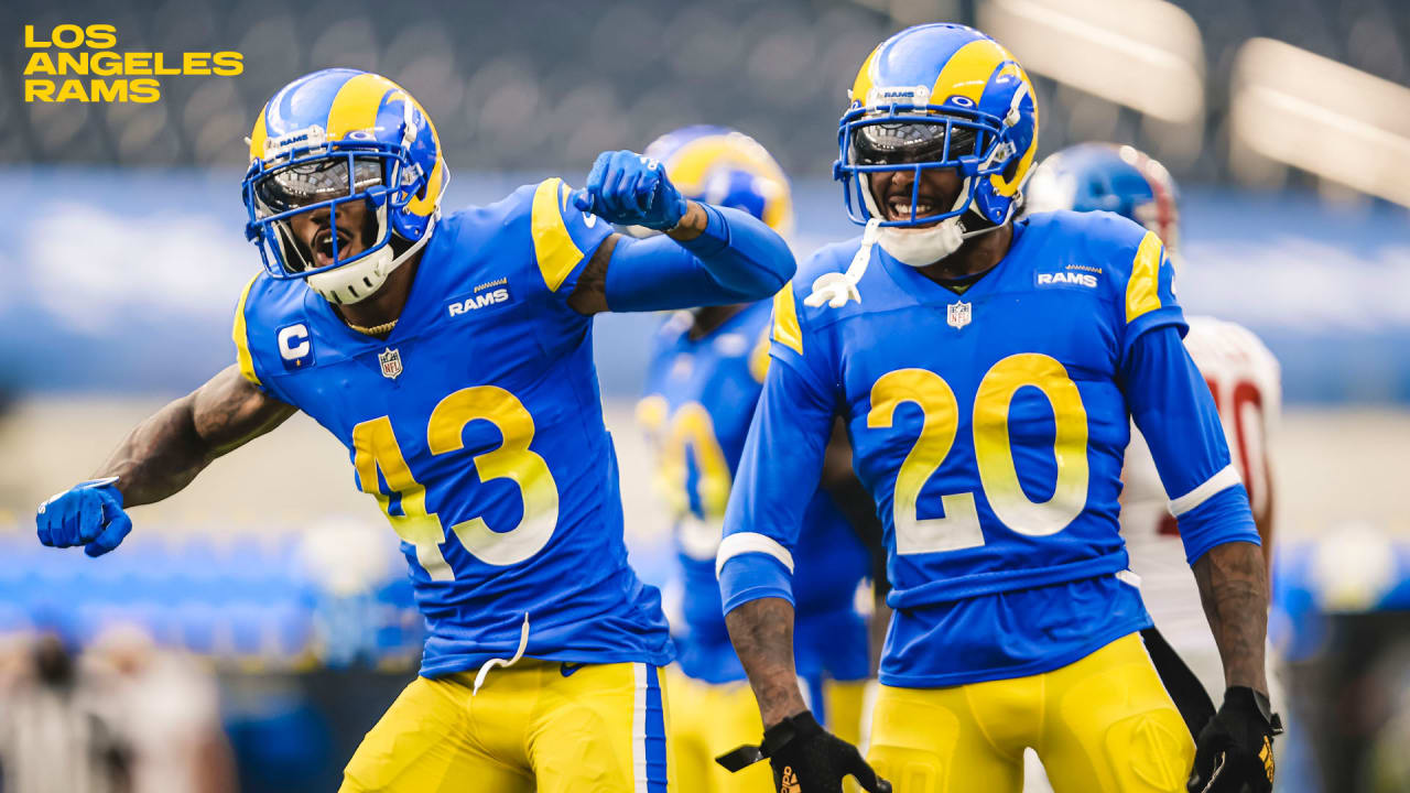 Los Angeles Rams star Bobby Wagner levels a fan on the field during 'Monday  Night Football'