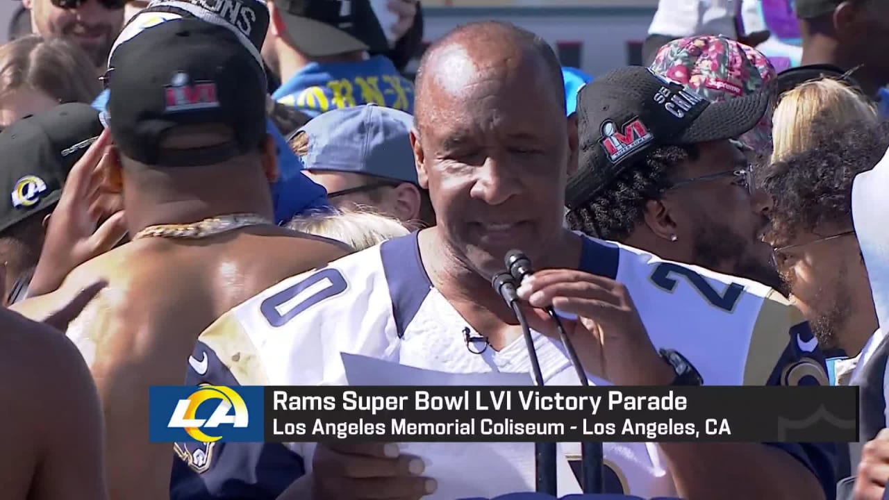 Los Angeles Rams celebrate Super Bowl win with victory parade