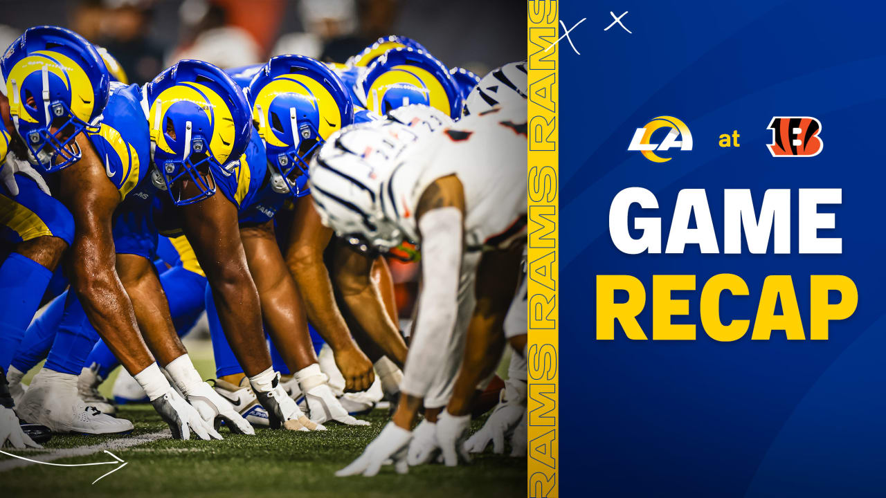 Game Recap: Los Angeles Rams fall to Cincinnati Bengals 19-16 on Monday ...