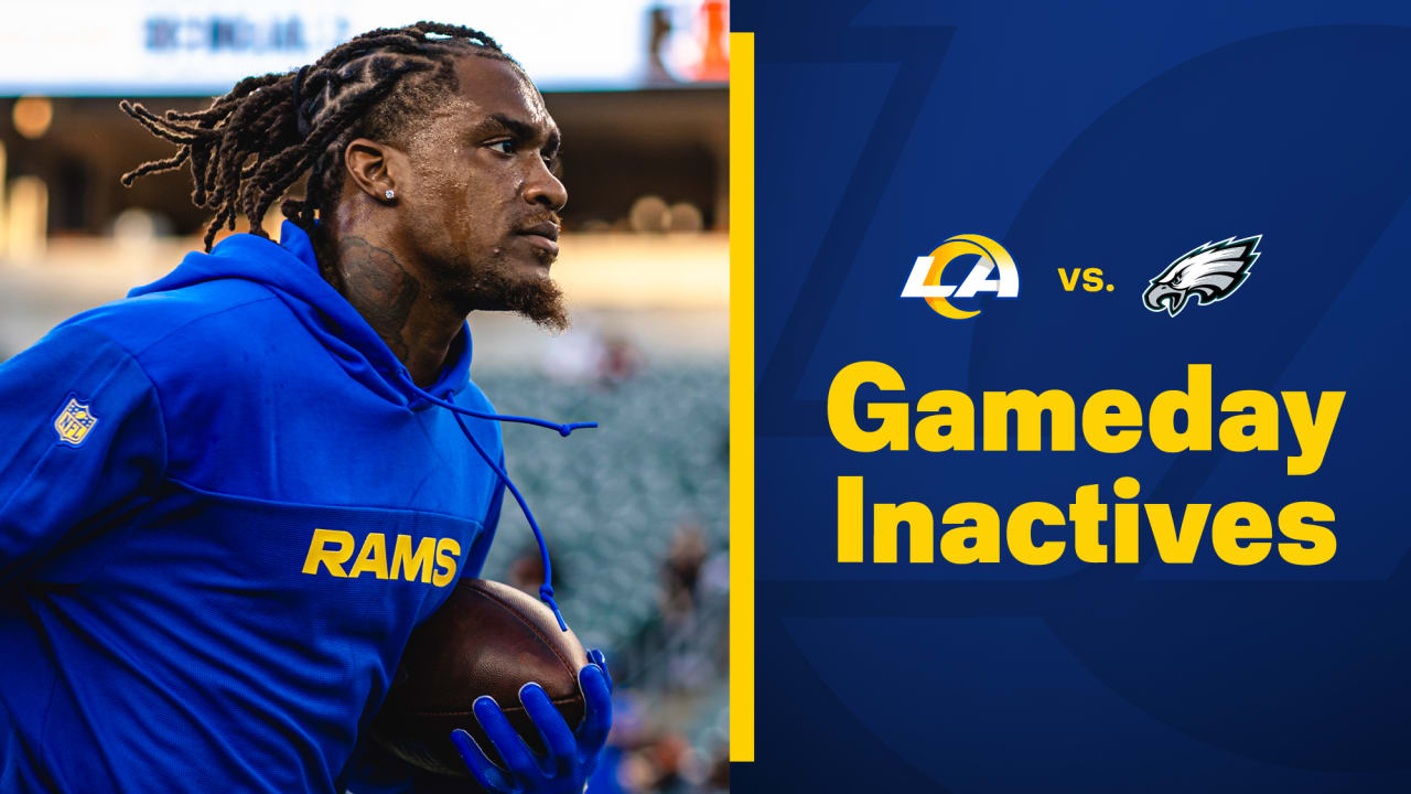 Demarcus Robinson and Joe Noteboom among Rams inactives for Week 5 vs Eagles  theramscom