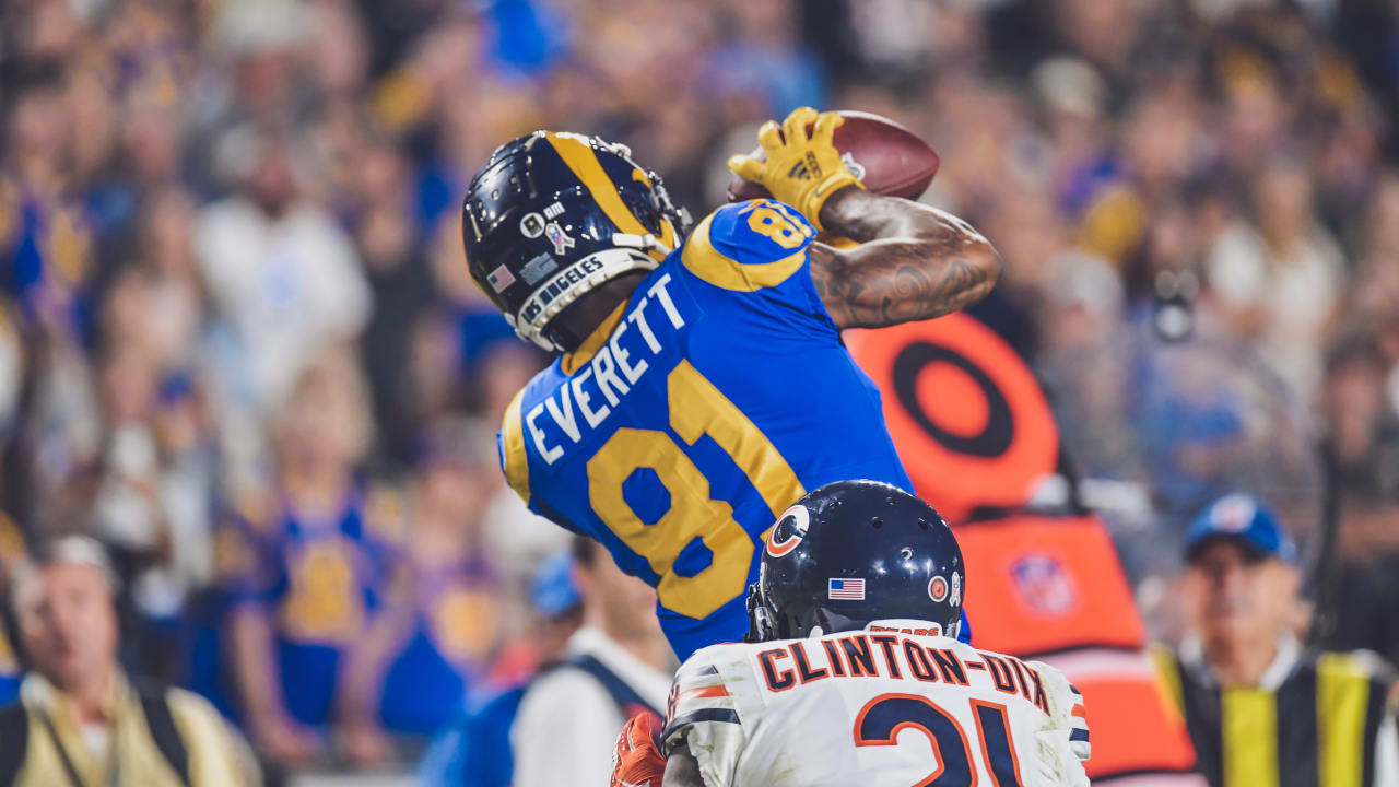 Everett gets up to haul in 20-yard catch at the goal line