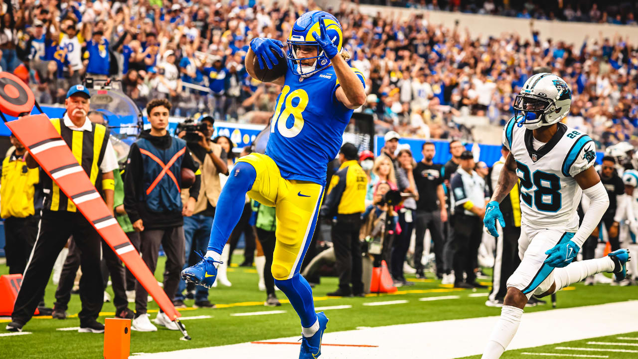 Los Angeles Rams  Featured on Rams Revealed Ep. 91: Rams wide receiver Ben  Skowronek reflects on his first career touchdown against the Carolina  Panthers