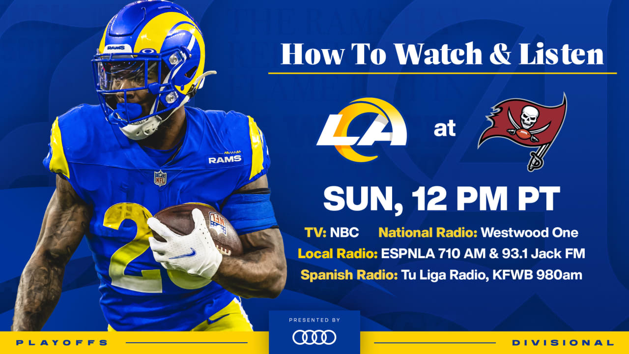 Tampa Bay Buccaneers vs. Los Angeles Rams free live stream (1/23/22): How  to watch NFL Divisional Playoffs, time, channel 