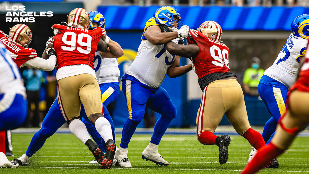 Rams offensive line taking on physical identity