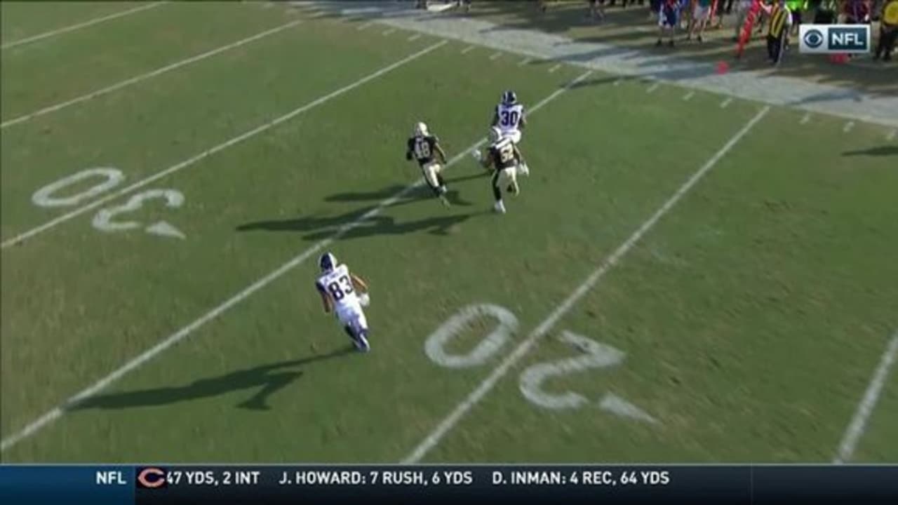 Rams RB Todd Gurley slips past Saints defender for 31-yard gain