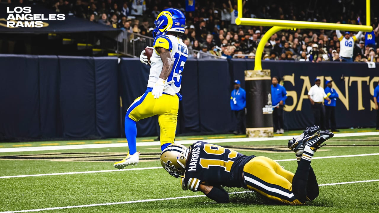 Rams wide receiver Tutu Atwell hauls in first career touchdown in Week 11  vs. Saints