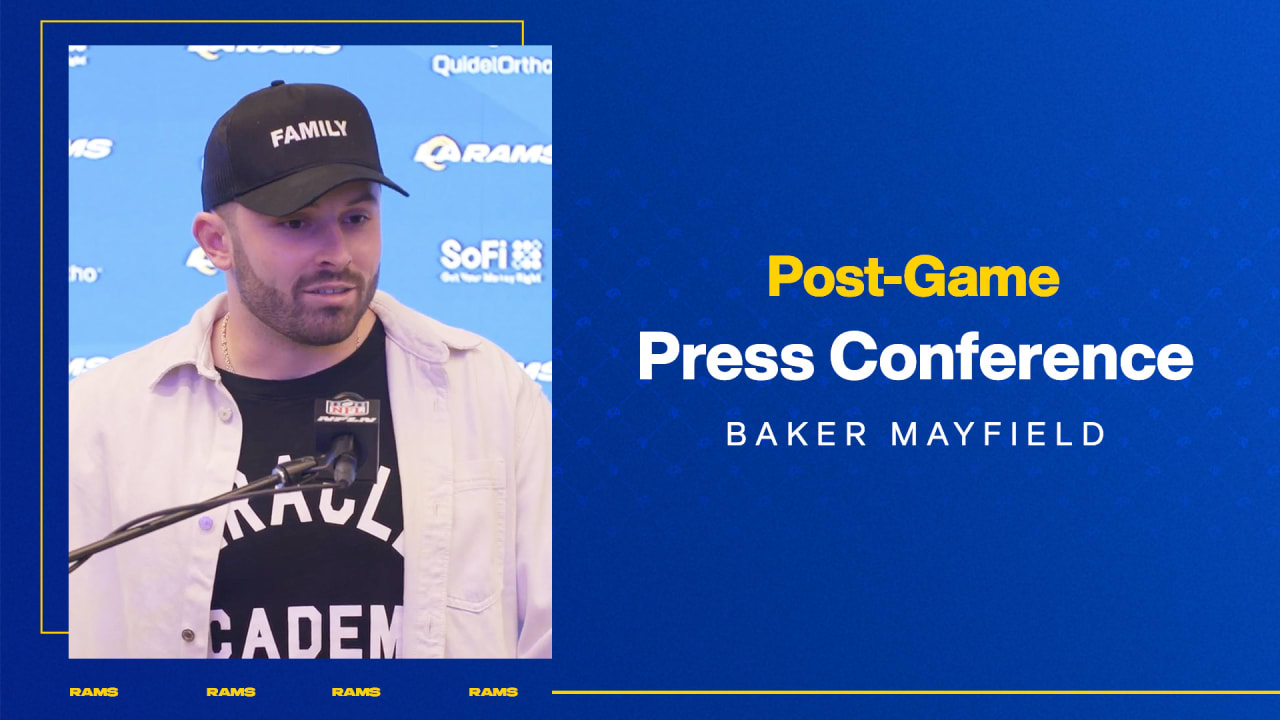 Baker Mayfield postgame interview after incredible comeback win 2 days  after joining Rams 