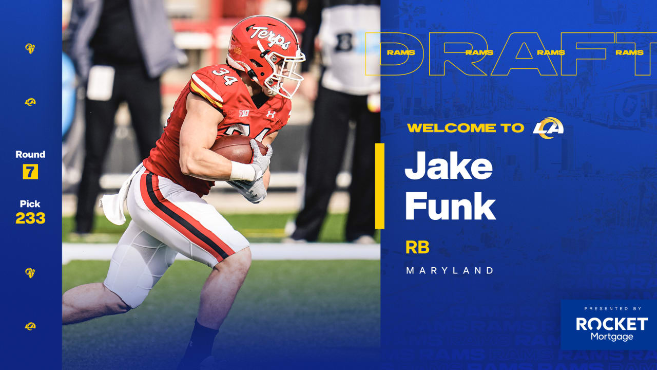 Los Angeles Rams select Maryland running back Jake Funk with No. 233 pick  in 2021 draft