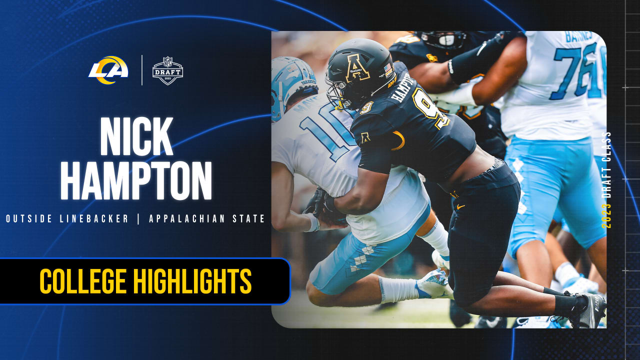 HIGHLIGHTS Nick Hampton's best plays at Appalachian State 2023 NFL Draft
