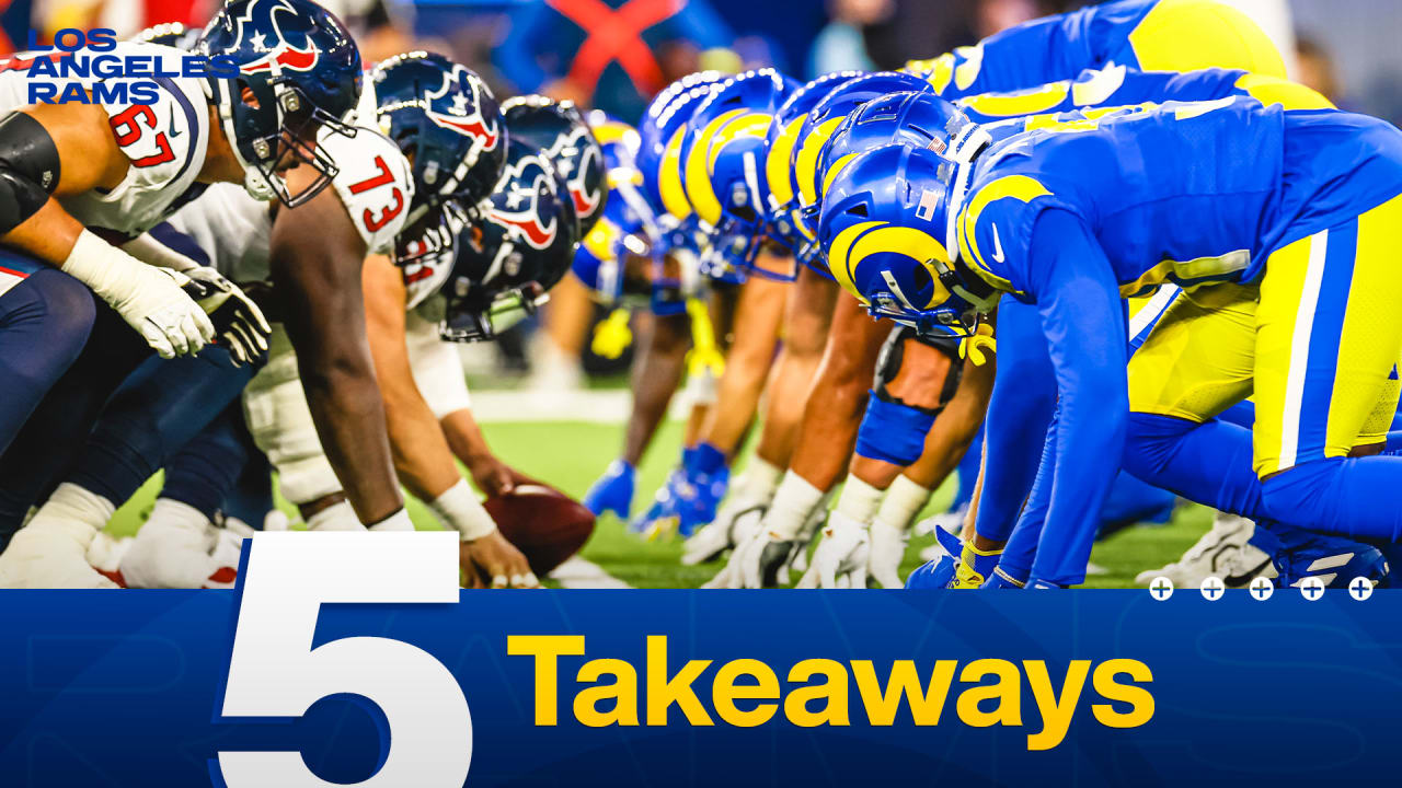 NFL preseason: Five takeaways from Rams' loss to Texans - Los