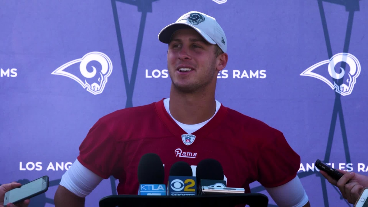 Jared Goff Training Camp Press Conference 7-26