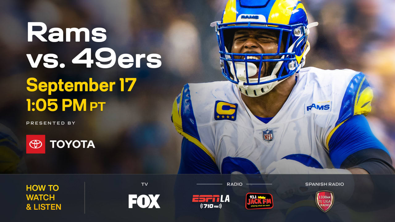 how to watch 49ers and rams game