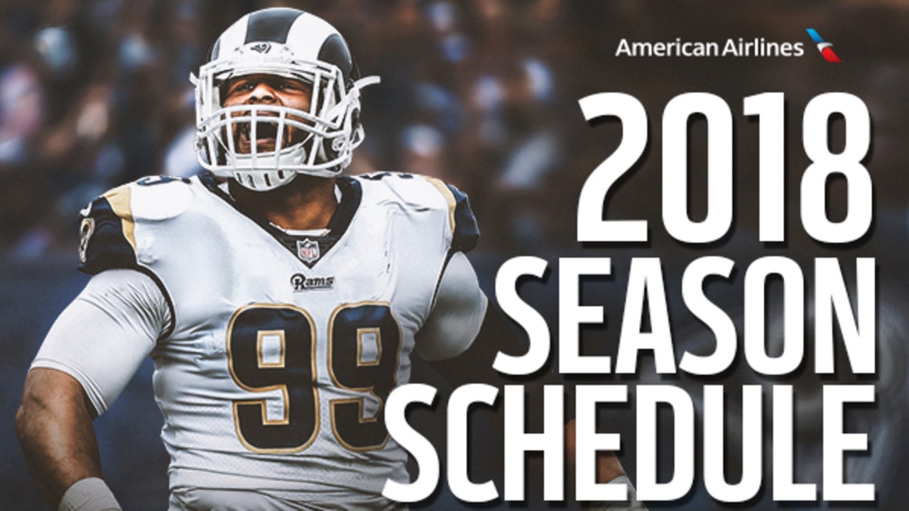 2018 Rams Regular Season Schedule Released