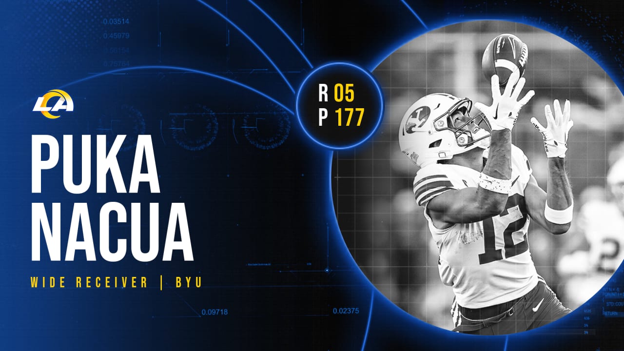 Los Angeles Rams select receiver Puka Nacua in fifth round of NFL Draft -  BYU Athletics - Official Athletics Website - BYU Cougars