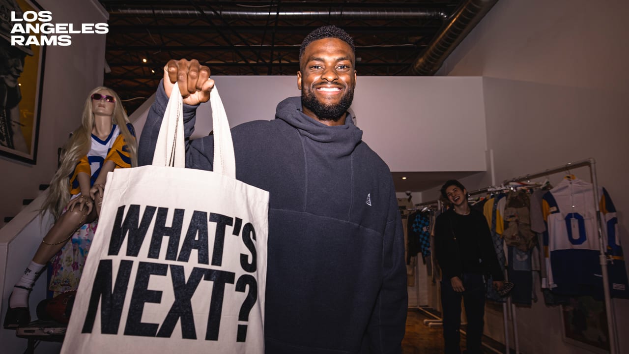 PHOTOS: Rams WR Van Jefferson & S Quentin Lake attend the VIP Rams X Gallery  Dept. Collection launch