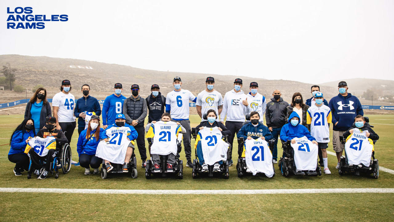 PHOTOS: Rams host 'Walking Strong' children at practice in Thousand Oaks