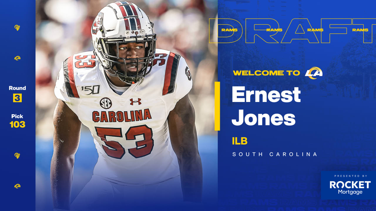 2021 NFL Draft: ILB Ernest Jones, South Carolina, Round 3, Pick 103