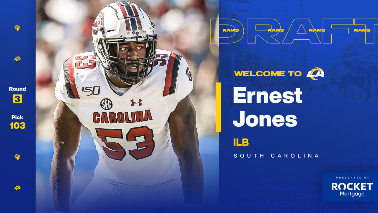 2021 Playoff Ernest Jones Rookie #283 Los Angeles Rams