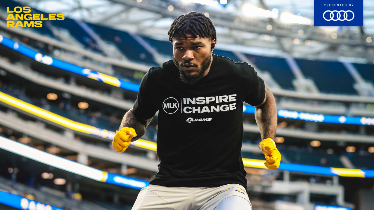 PREGAME PHOTOS Rams hit the field at SoFi Stadium for