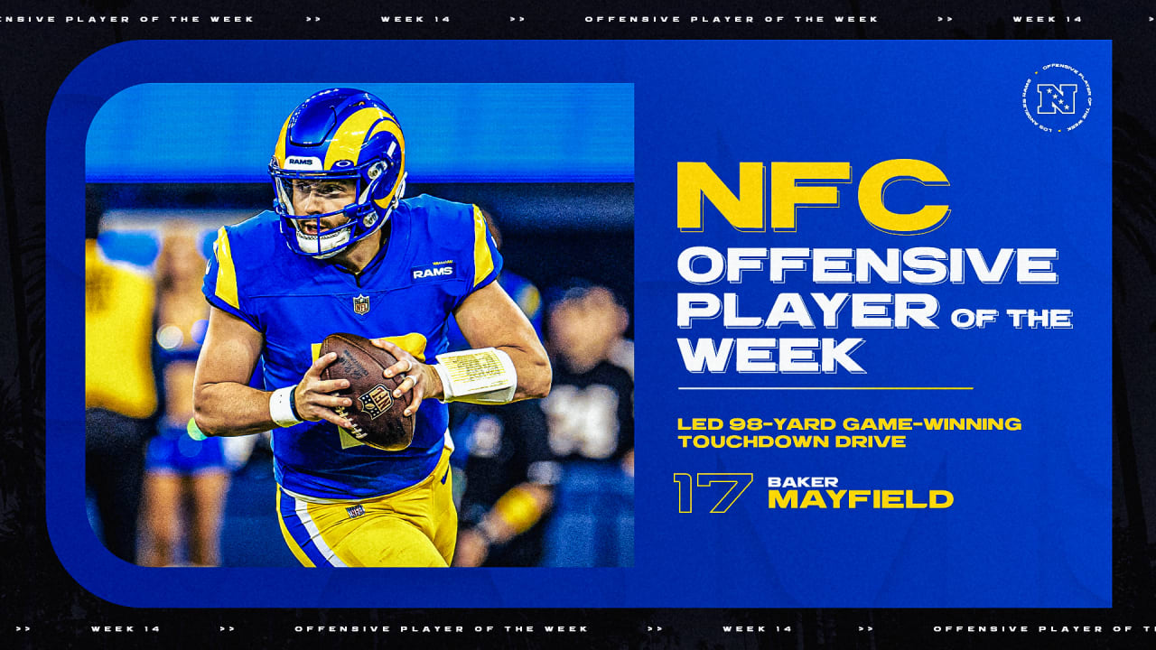 Rams quarterback Baker Mayfield named NFC Offensive Player of the