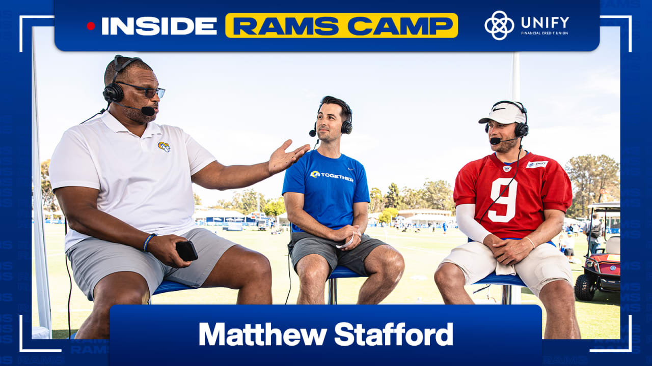 Los Angeles Rams Inside Rams Camp - Quarterback Matthew Stafford talks  about setting a high practice intensity & goals for 2023