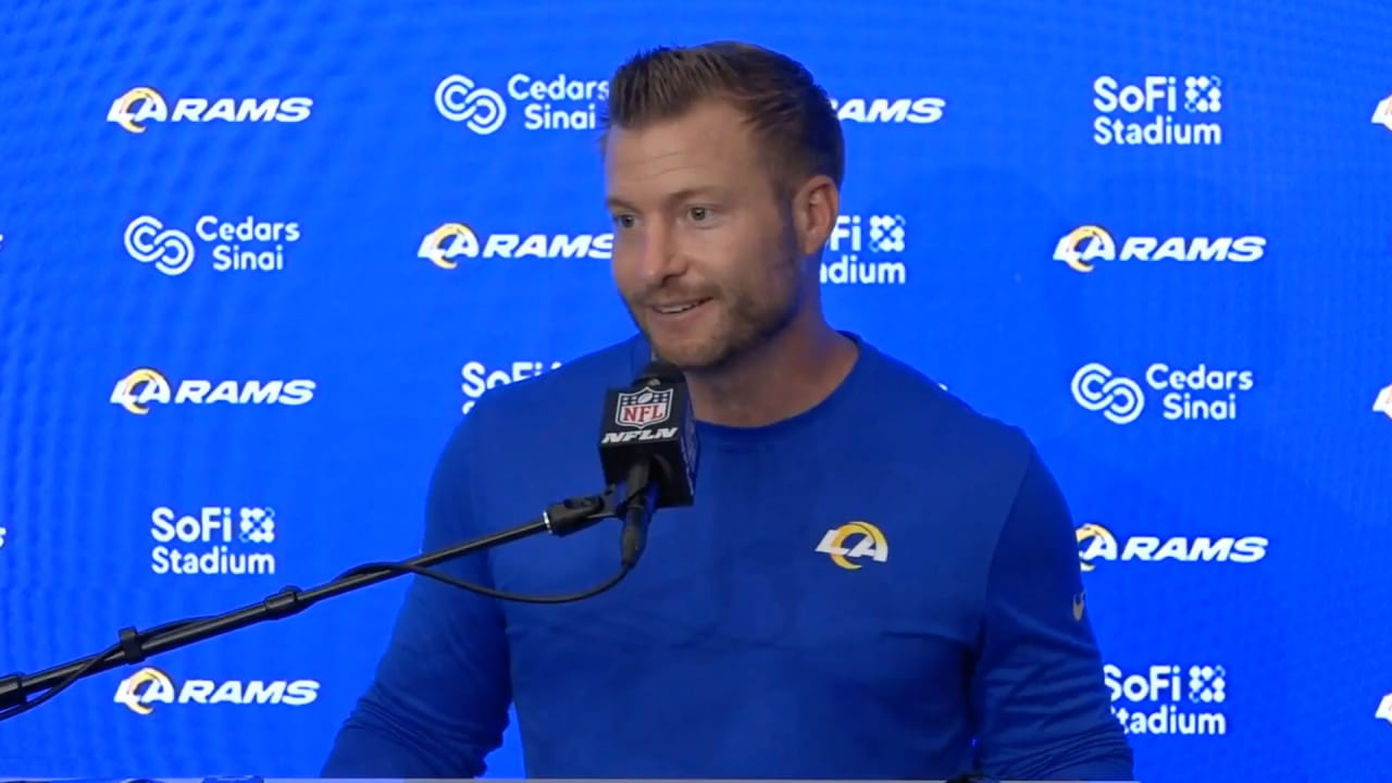 Sean McVay Reacts To Rams' Week 7 Win Over Lions