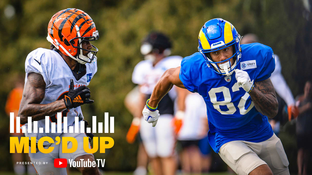 Los Angeles Rams Rookie Wide Receiver Lance McCutcheon Mic'd Up During  Joint Practice With The Cincinnati Bengals